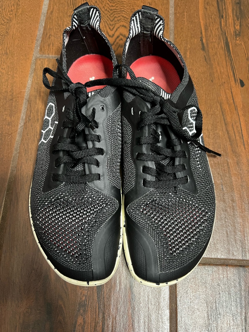 Vivobarefoot Geo Racer Black Knit Gym Barefoot Zero Drop Shoes Womens EU 39 US 8